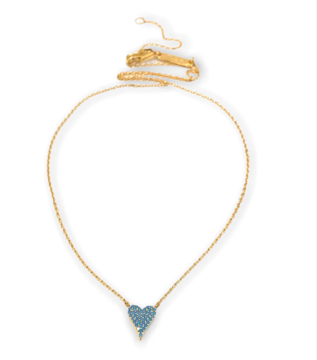 Tess Turquoise Heart Necklace