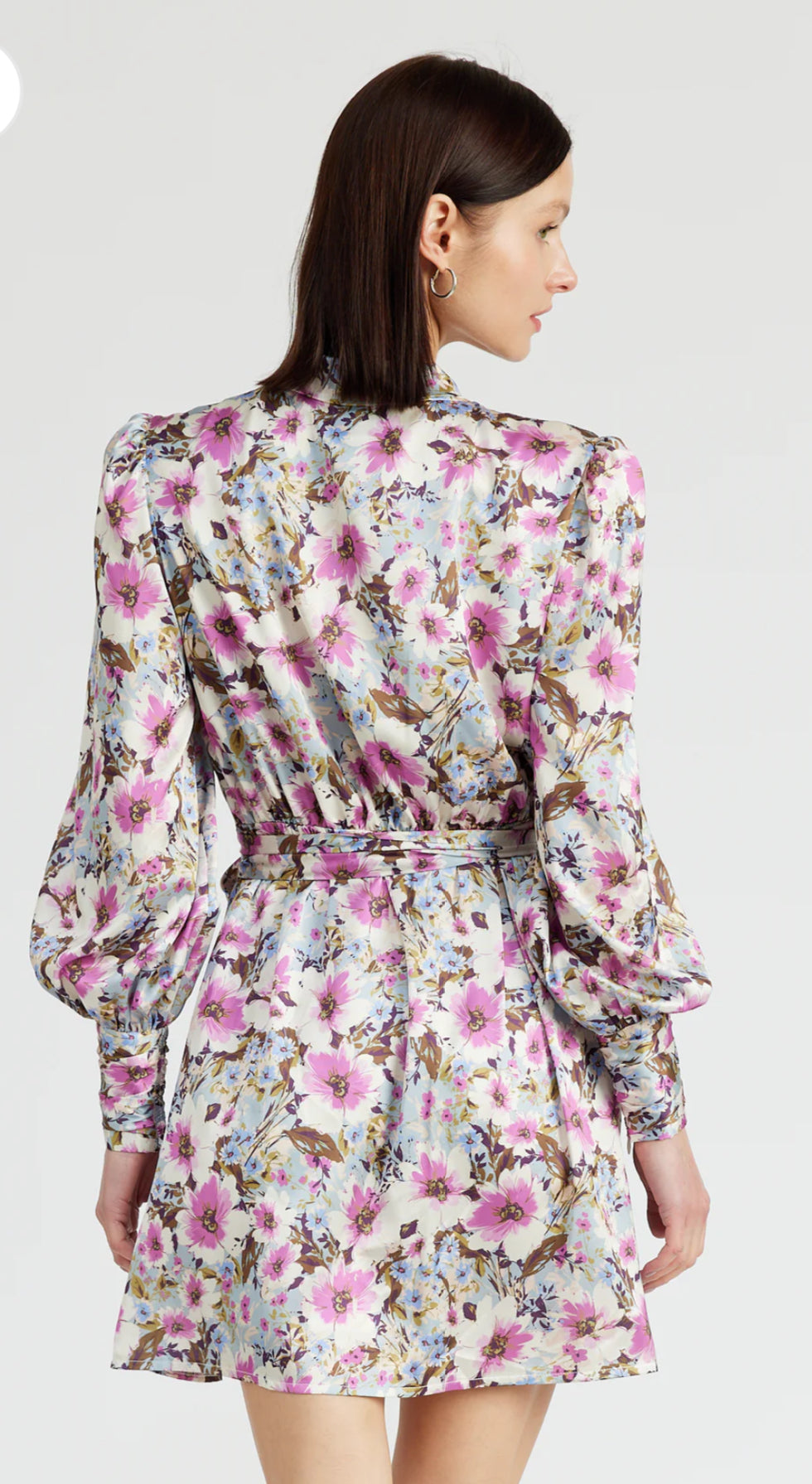 Satin Wrap Dress