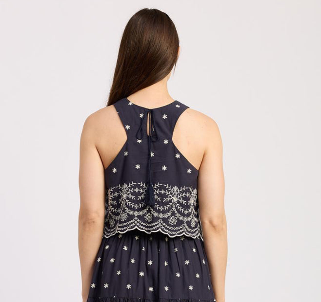 Nara Top in Navy