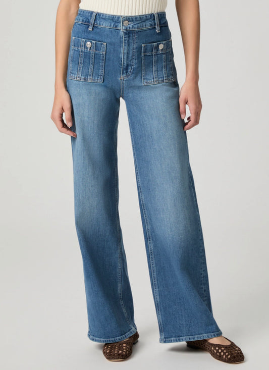 Paige Anessa 31" Wide Leg Jean Paley