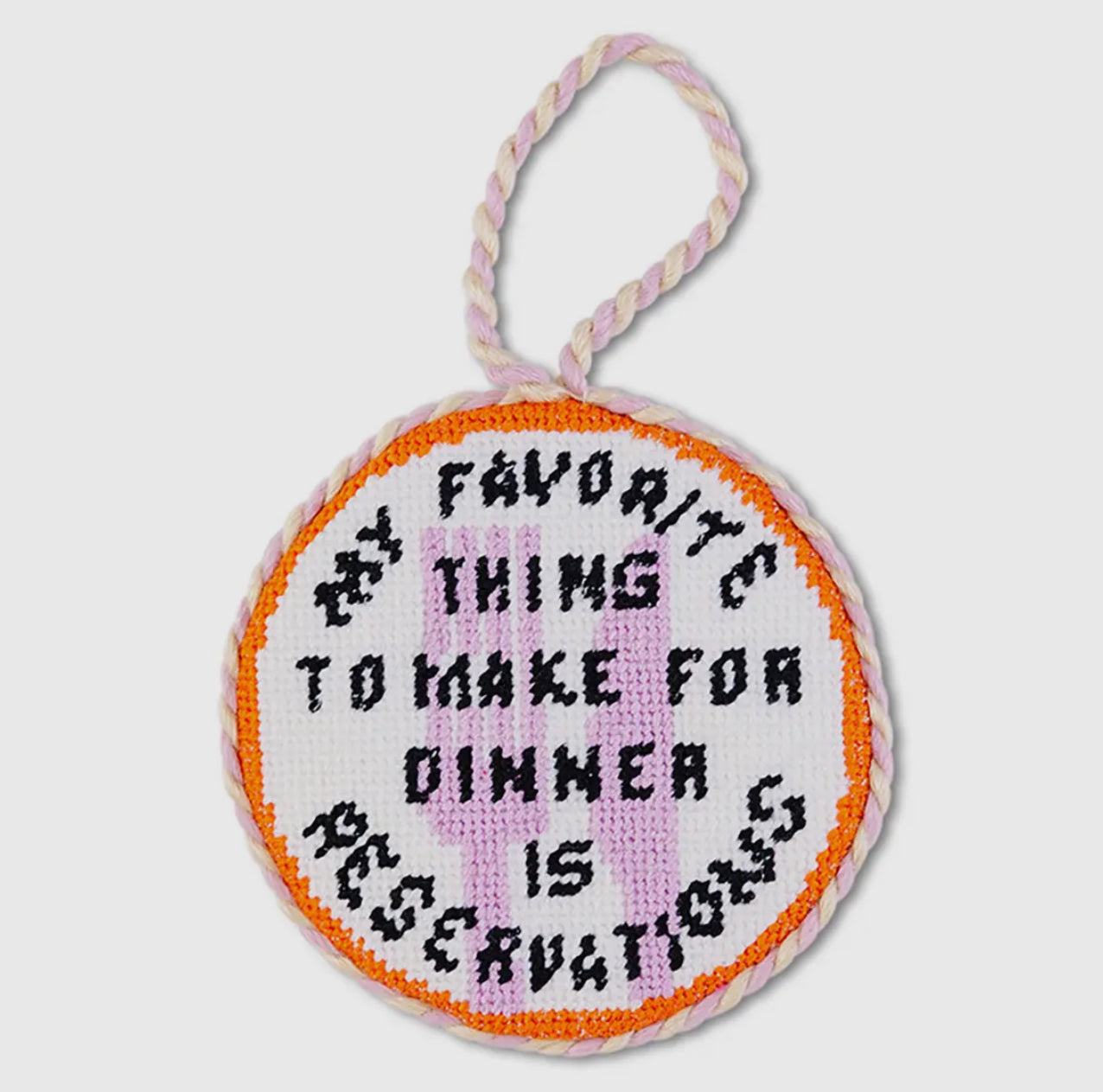 Needlepoint Ornament - Reservations