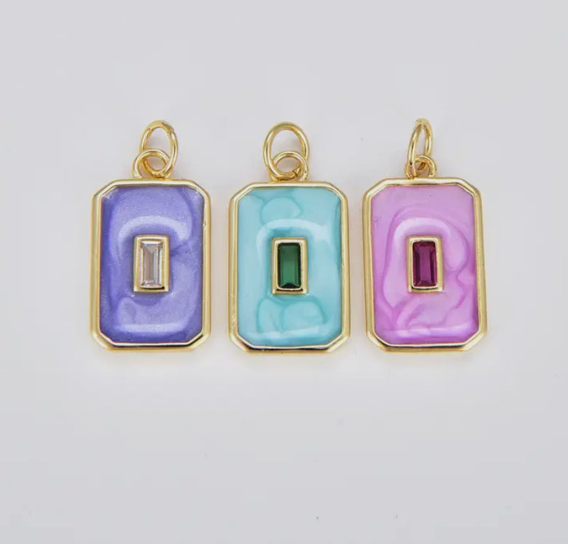 Baguette Charm - Purple