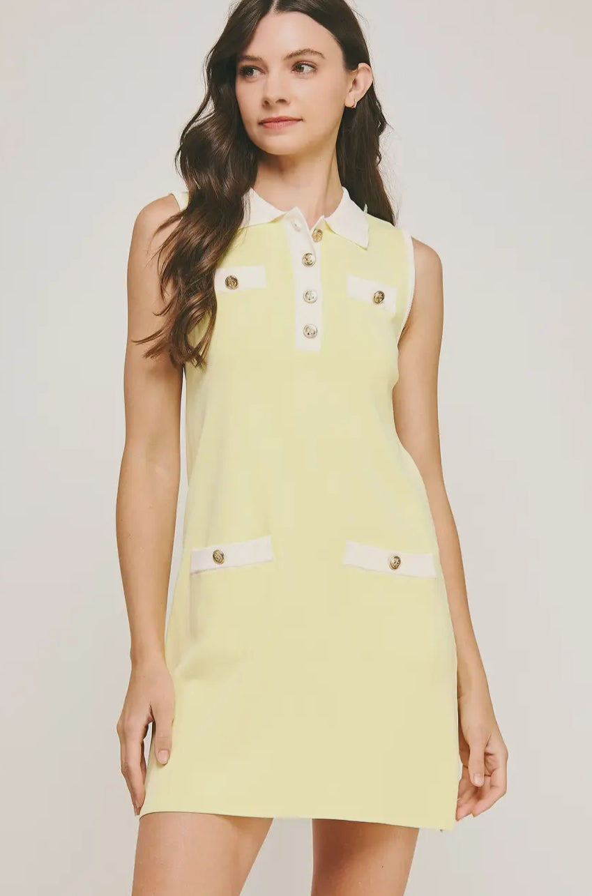 Collared Polo Mini Dress