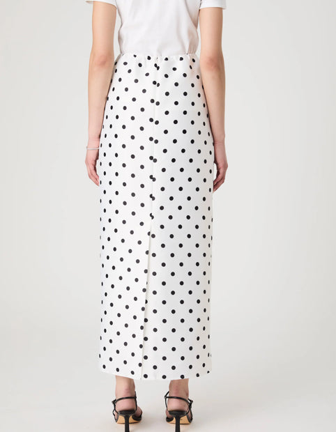 Polka Dot Maxi Skirt