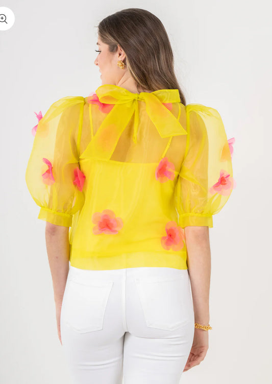 Garden Party Organza Top