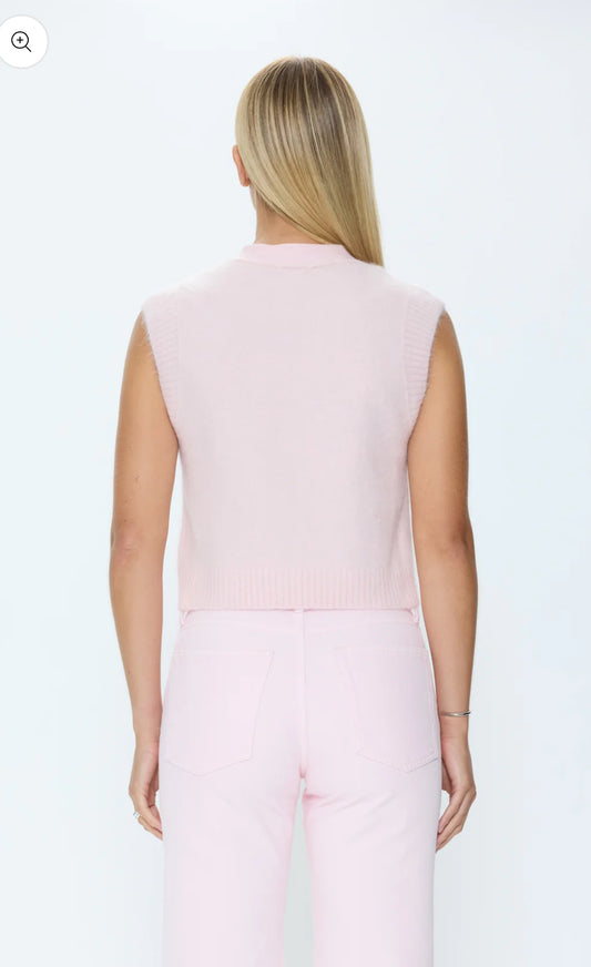 Maxine Sweater Vest in Blush