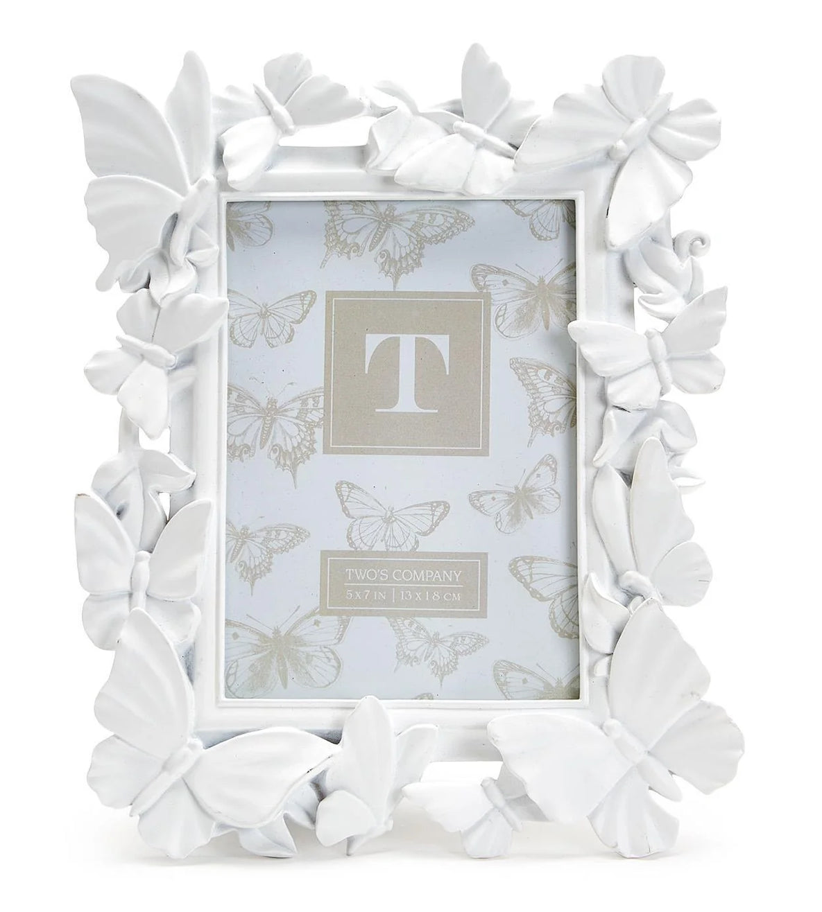 White Butterfly Frame