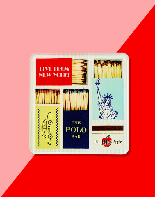 New York Matchbox Coasters Set of 4