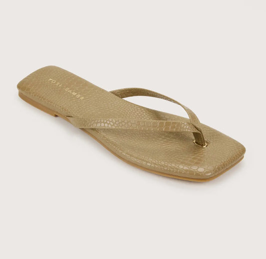 Mercer Flip Flop in Croc