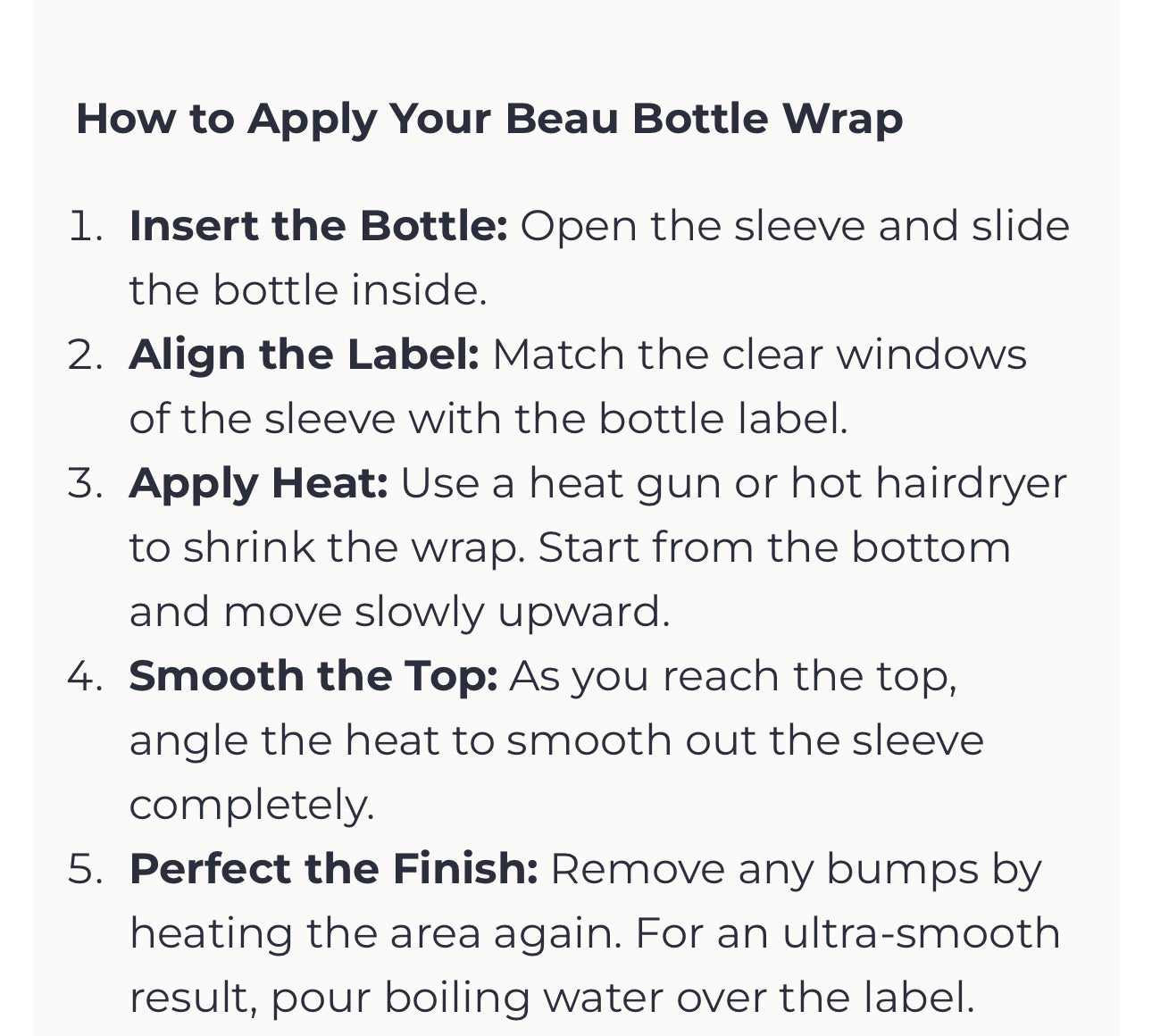 Beau Bottles: champagne bottle wrap