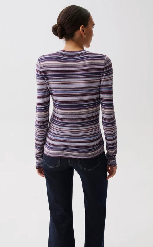 Madison Stripe Crewneck