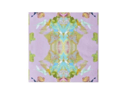 Laura Park Stained Glass Lavender Cocktail Napkins