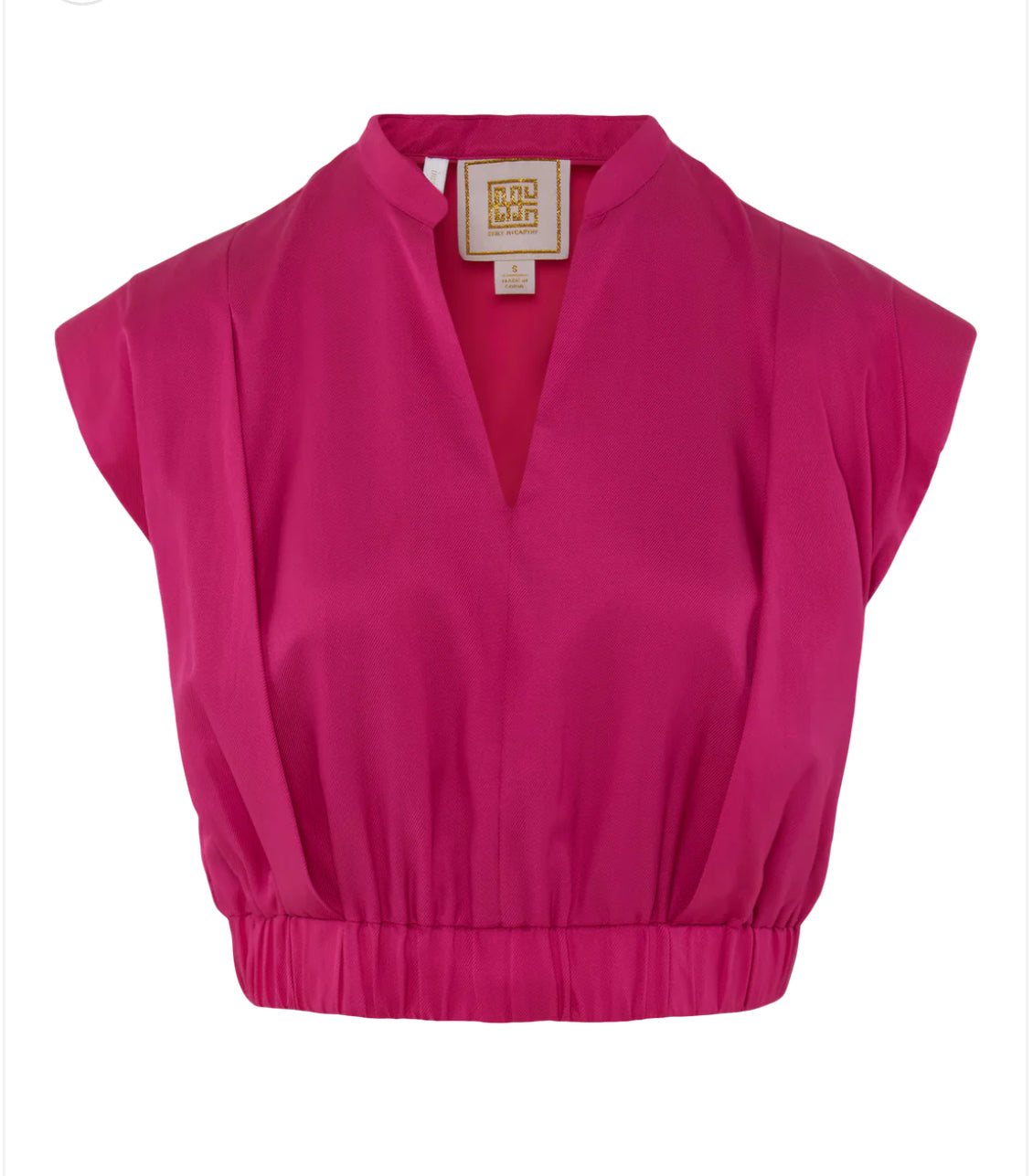 Evie Silk Top Raspberry Rose-XXS