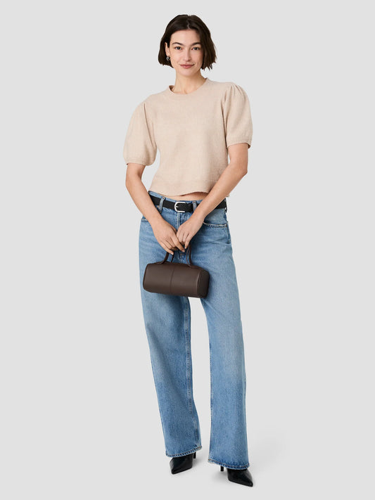 Yulia Knit Puff Sleeve Sweater