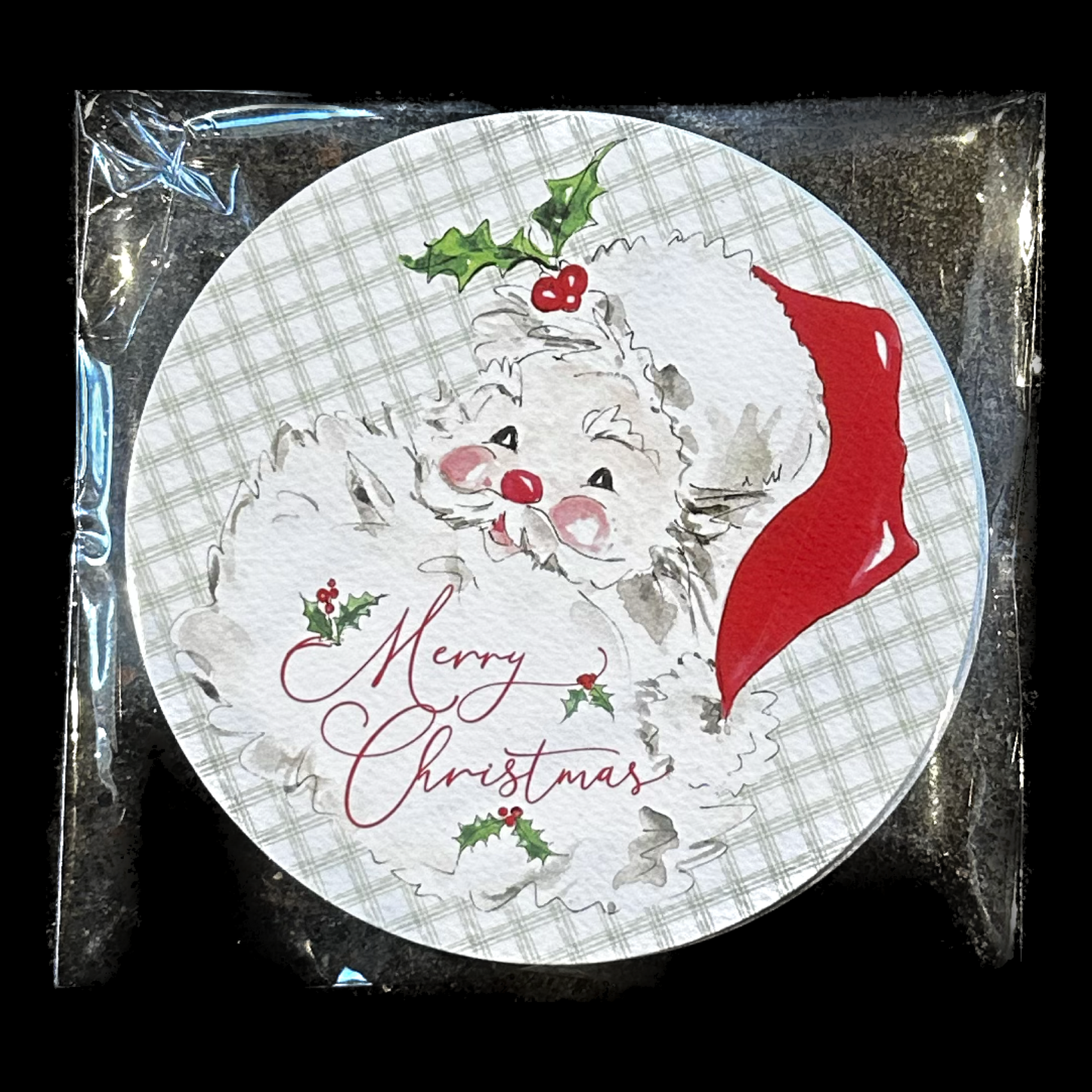 Merry Christmas Santa Claus Round Coasters