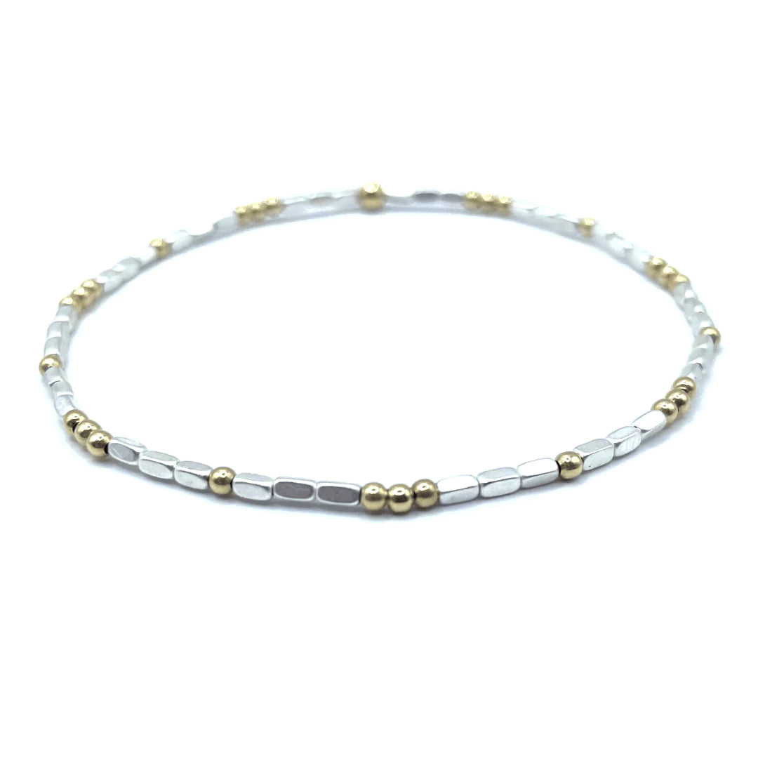 2mm Harbor Bracelet Silver White