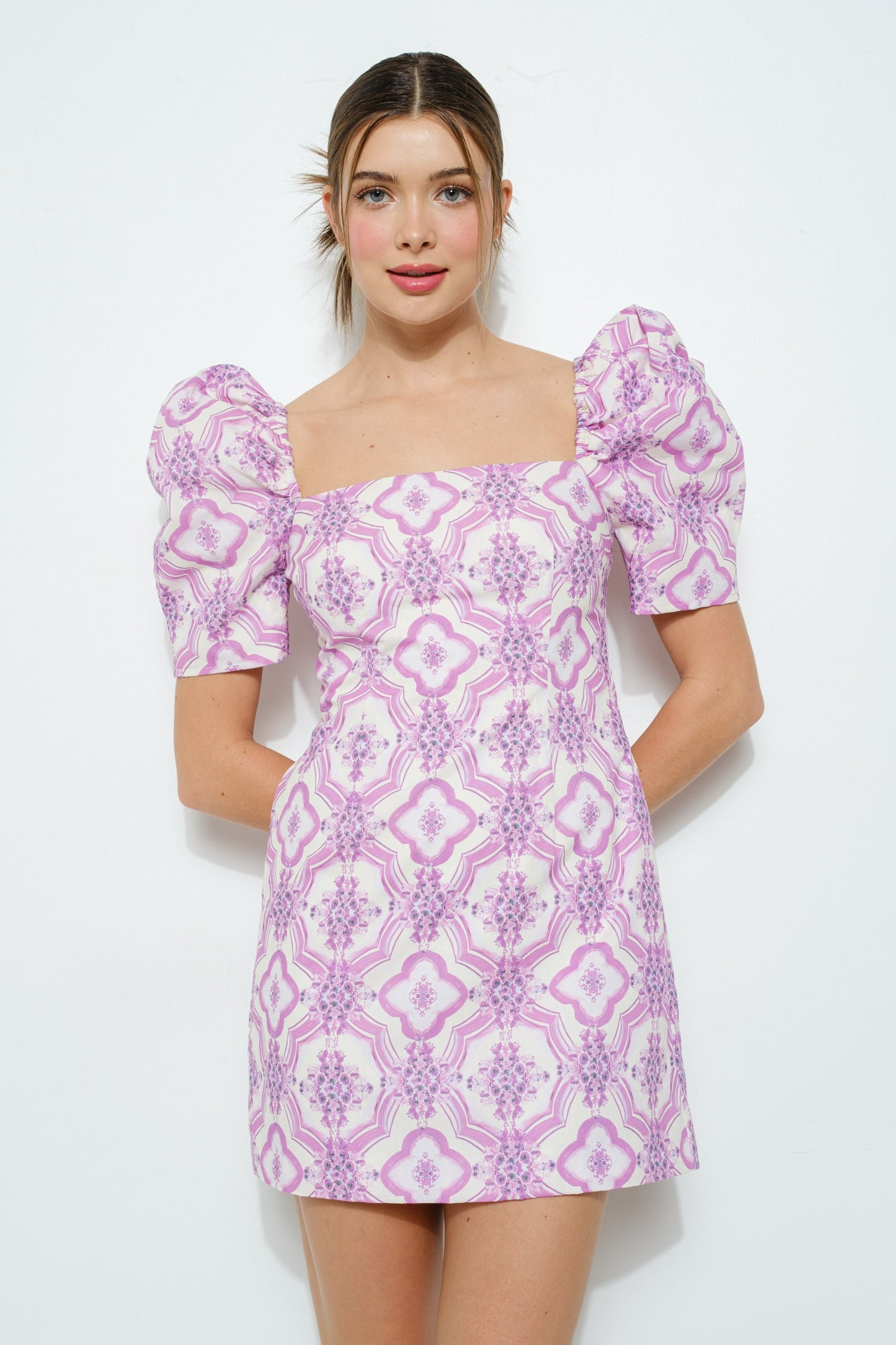 Lavender Tile Dress