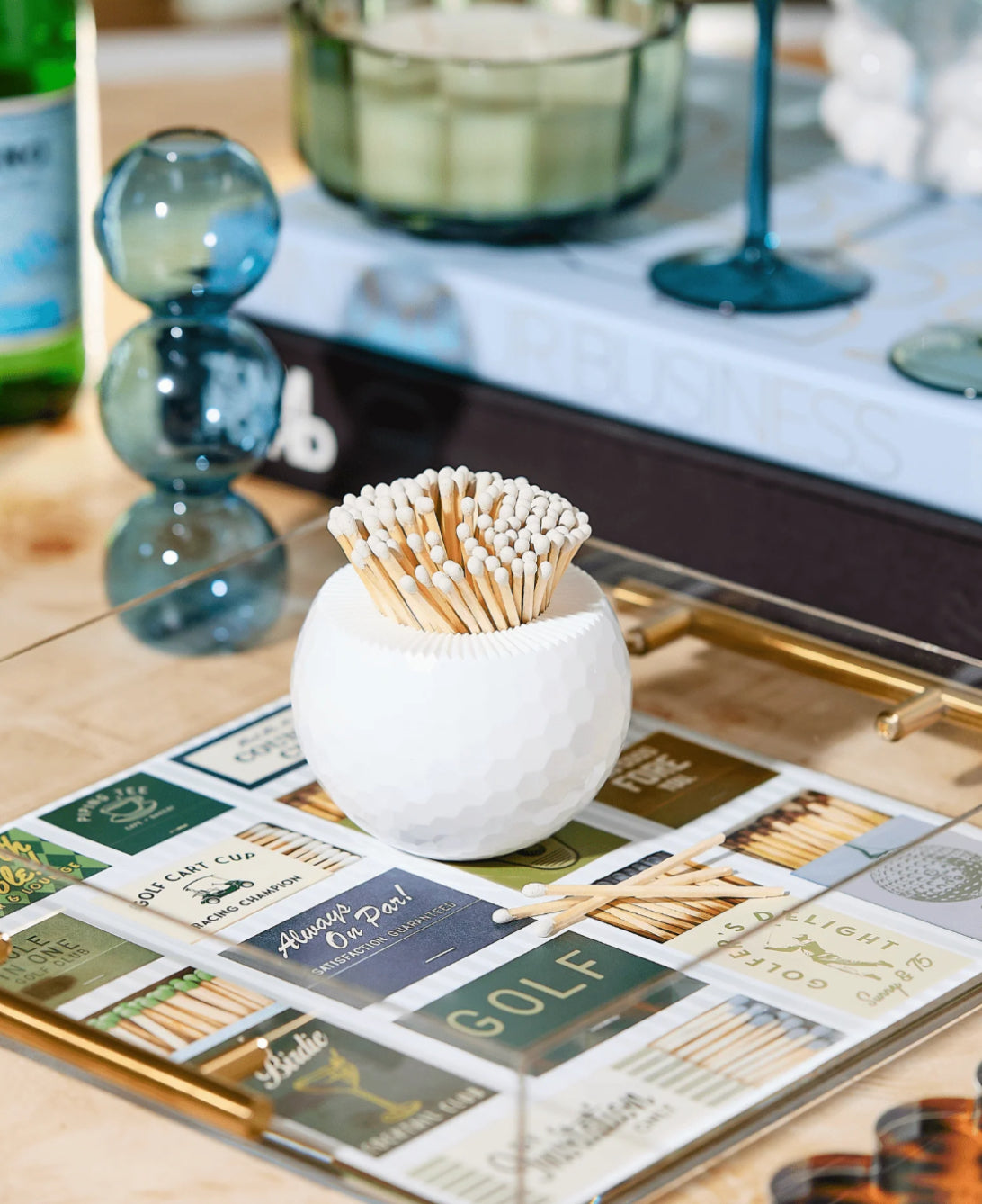 Golf Ball Match Striker - White Matches