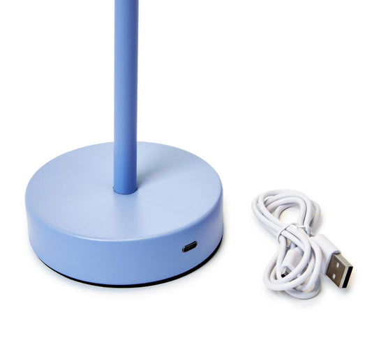 Blue LED Cordless Table Lamp