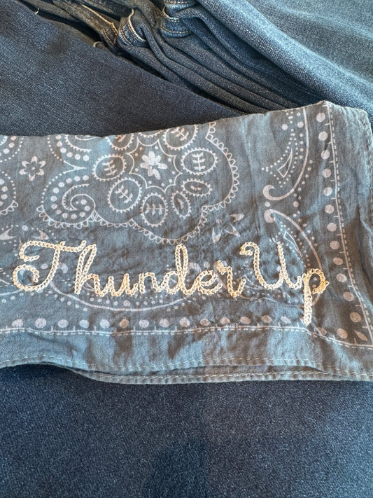Embroidered Bandana Thunder Up