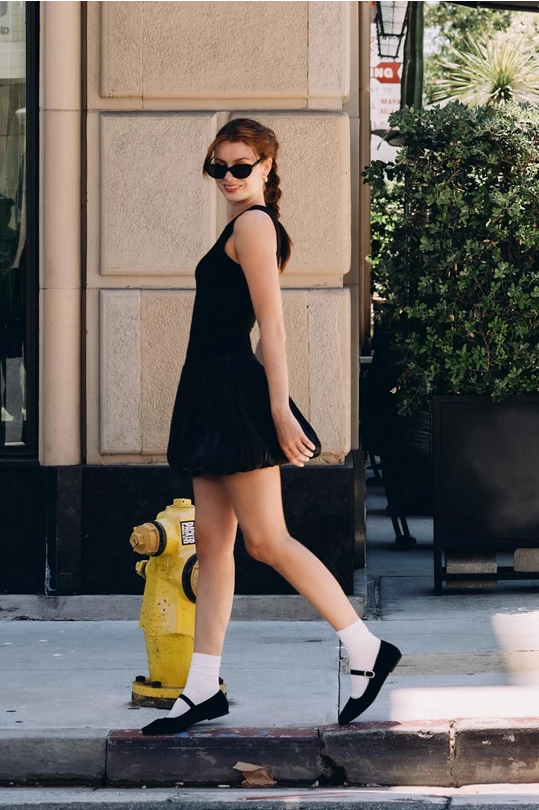 Pleated Bubble Dress