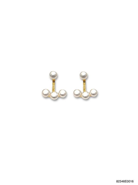 Clara Gold Pearl Earring