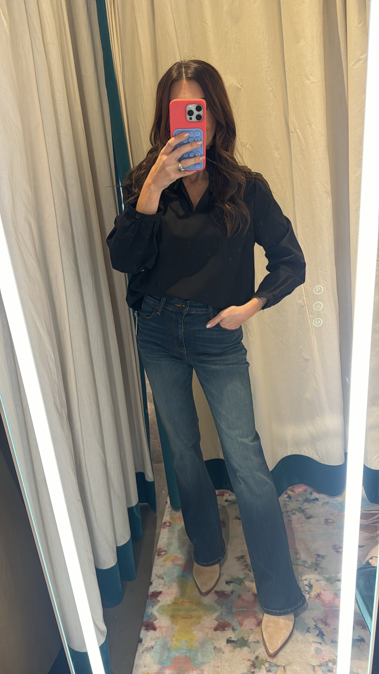 Grant High Rise Flare Dark Camden