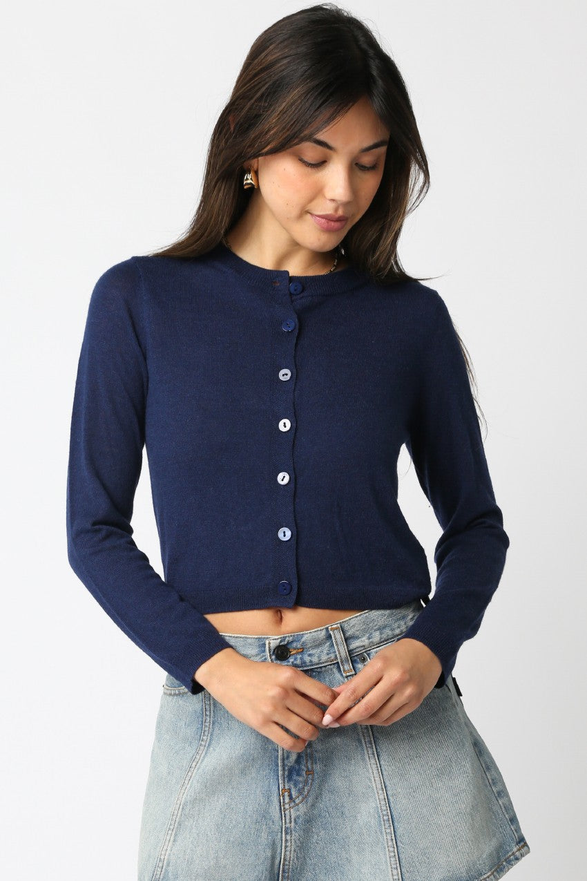 Gianna Knit Sweater in Navy