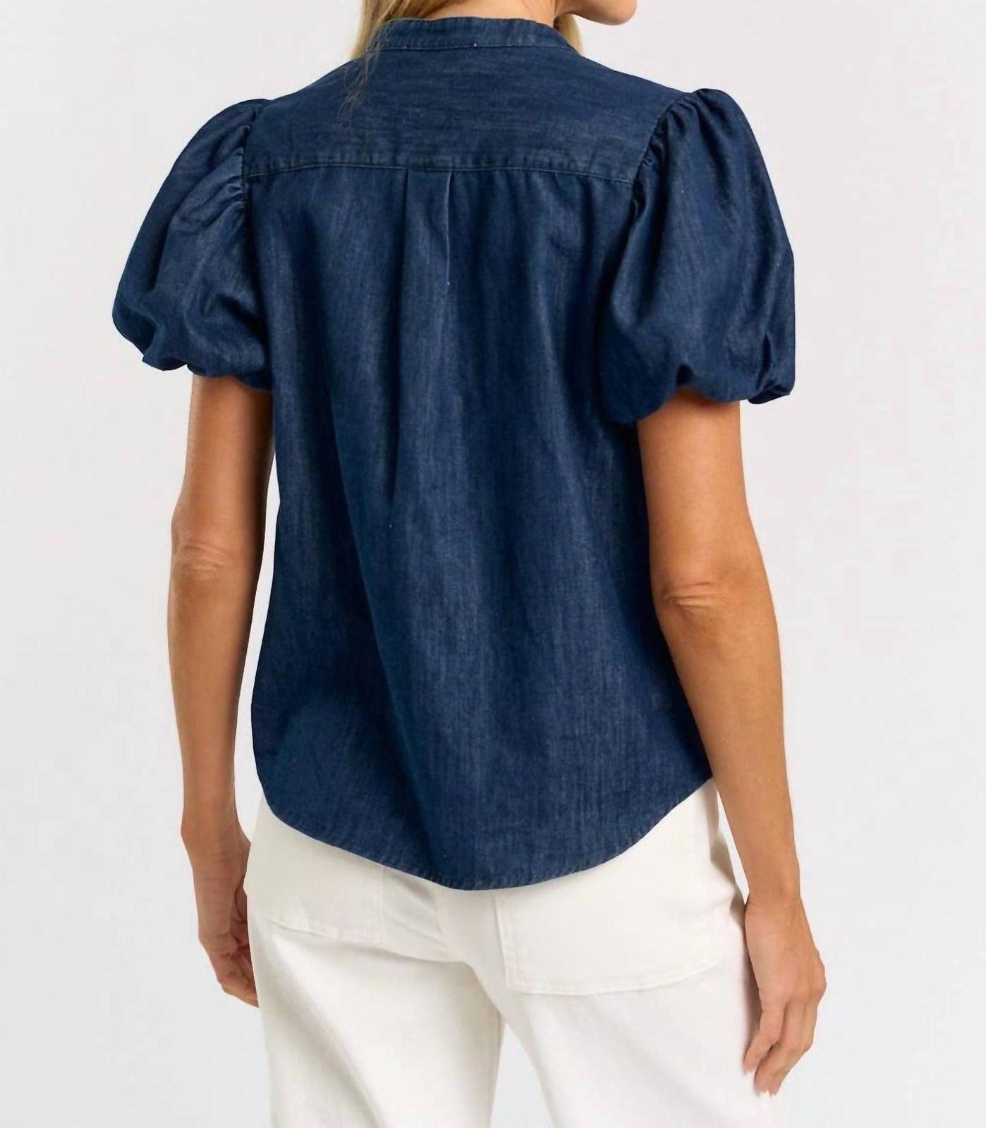 Denim Button Up Top