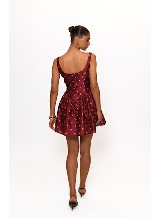 Soleil Polka Dot Mini Dress