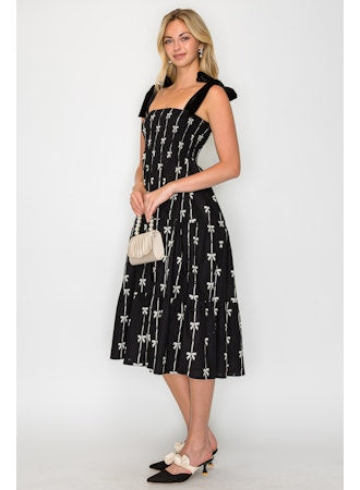 black bow midi dress English Factory main image 1