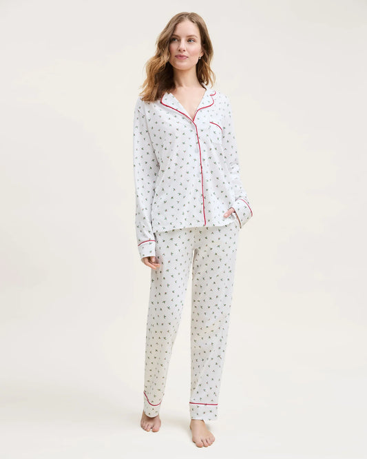 Pima Pajama Pant Set Mistletoe Moments