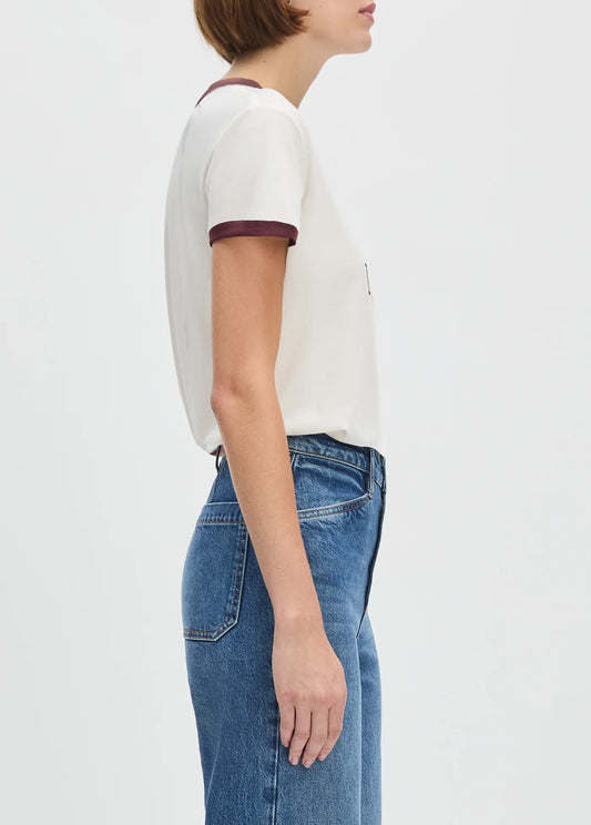 Favorite Daughter Ringer Tee Burgundy