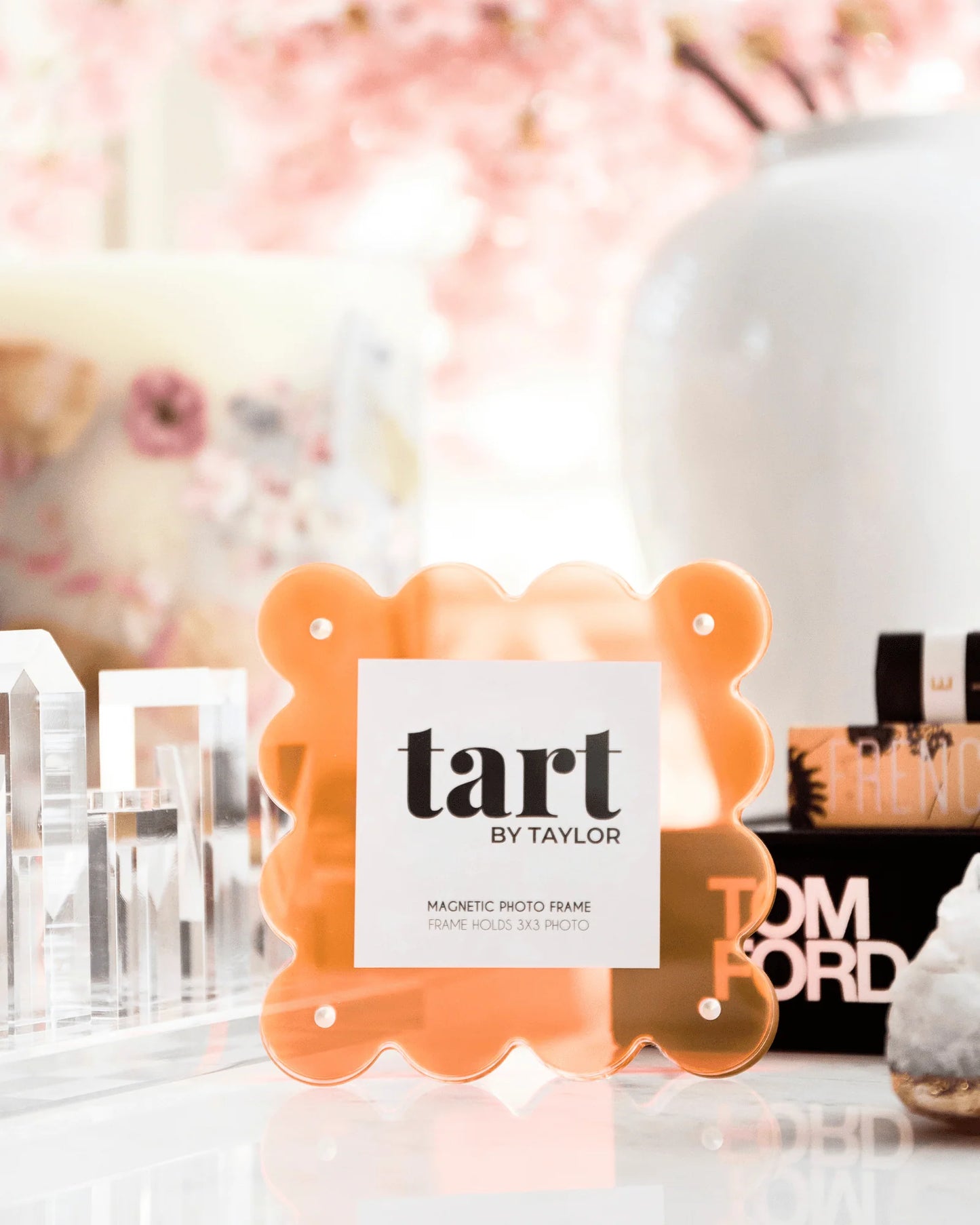 Mini Neon Orange Acrylic Picture Frame