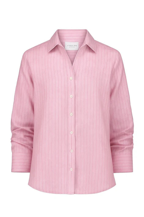 Washed Linen Shirt-XS
