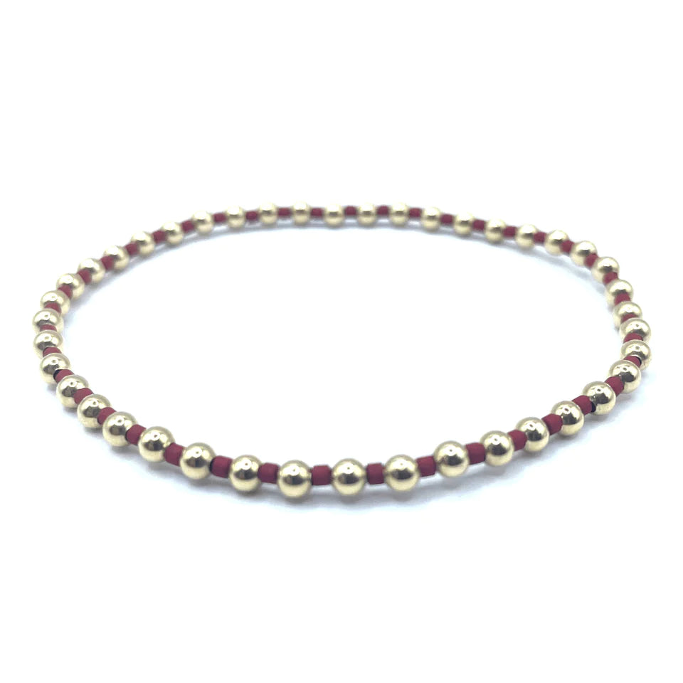 Erin Gray Newport Crimson & Gold Bracelet