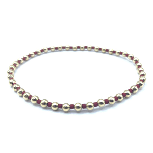 Erin Gray Newport Crimson & Gold Bracelet