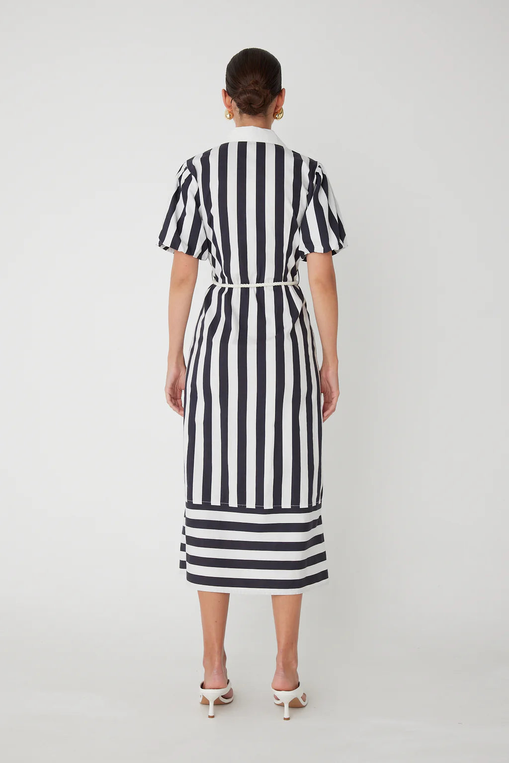 Marella Striped Midi Dress