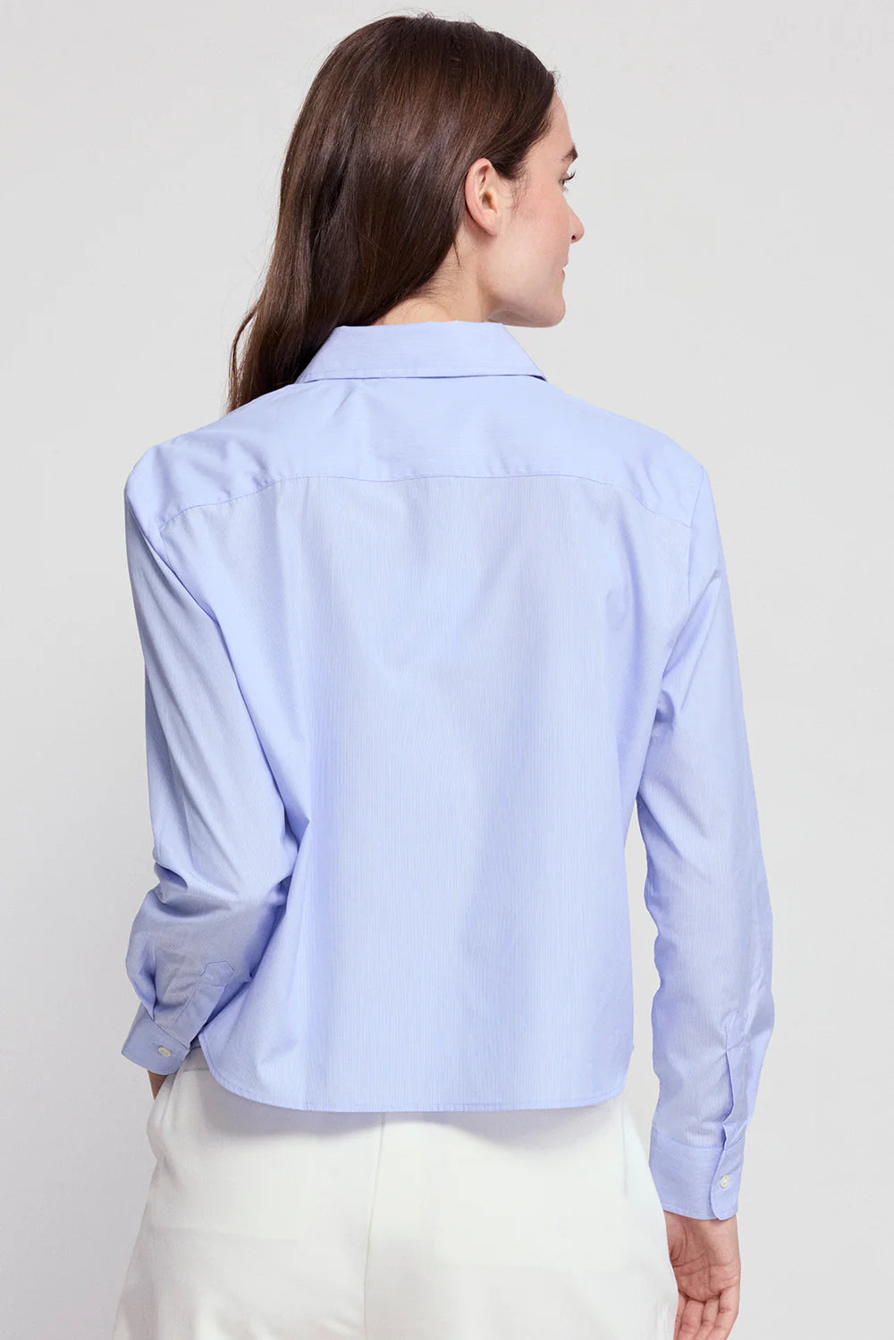 The LS Boxy Crop Thin Stripe