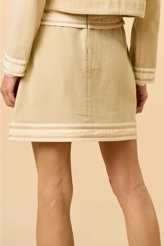 Striped Trim Skirt
