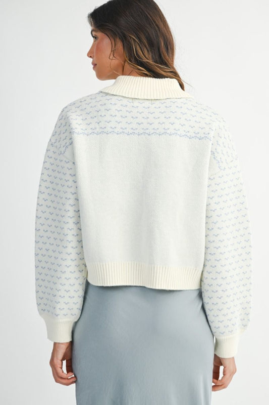 Cream Floral Cardigan