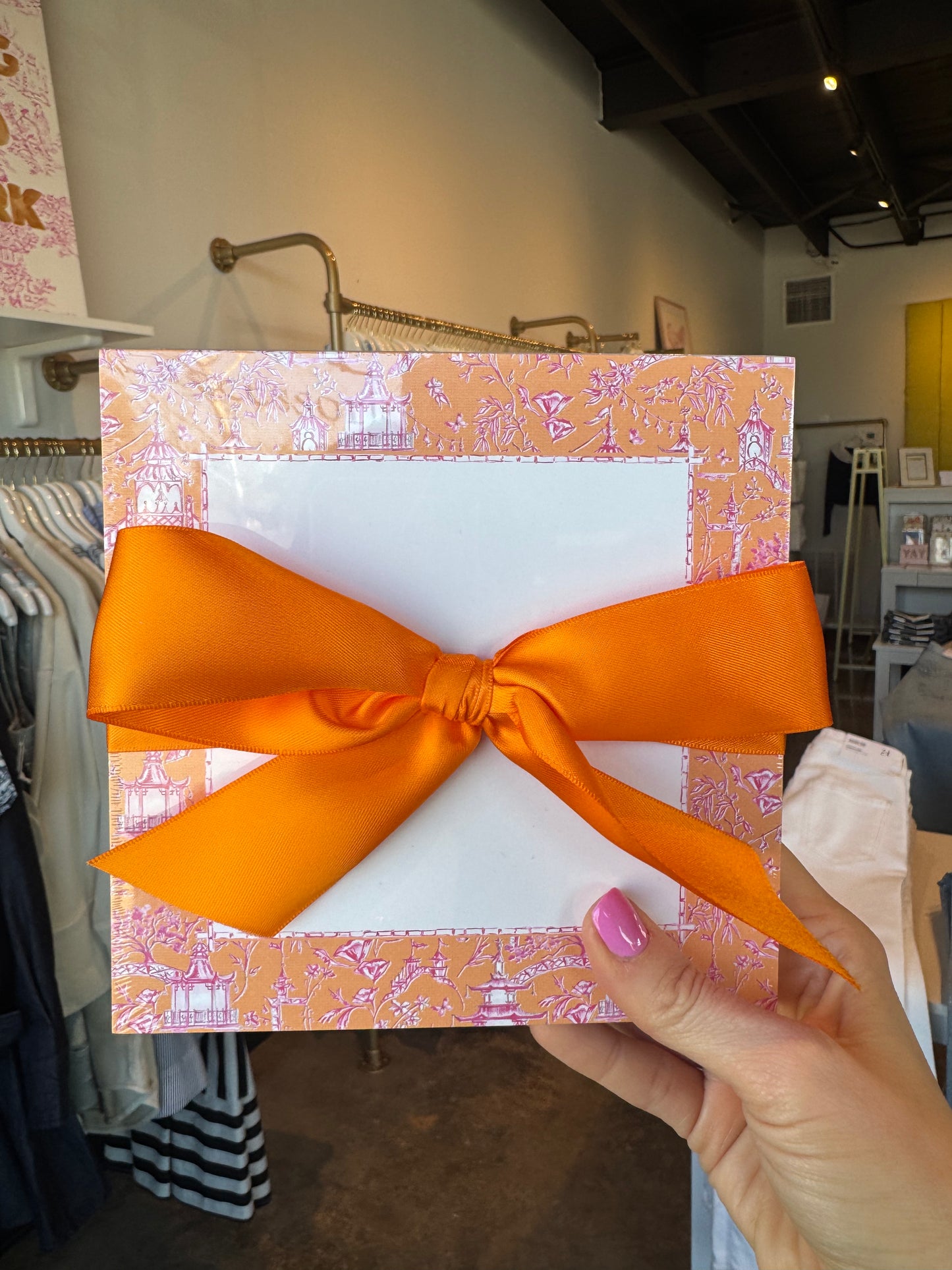 Orange Pagoda Notepad