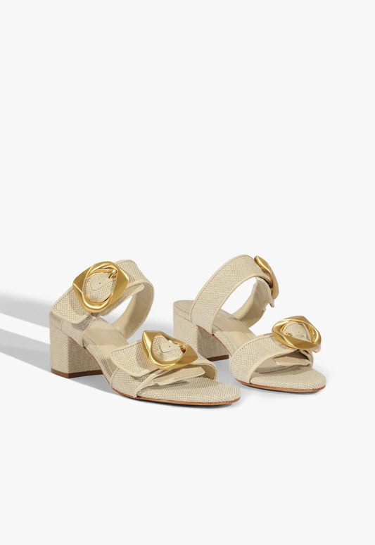 Olga Mid Sandal in Beige-10