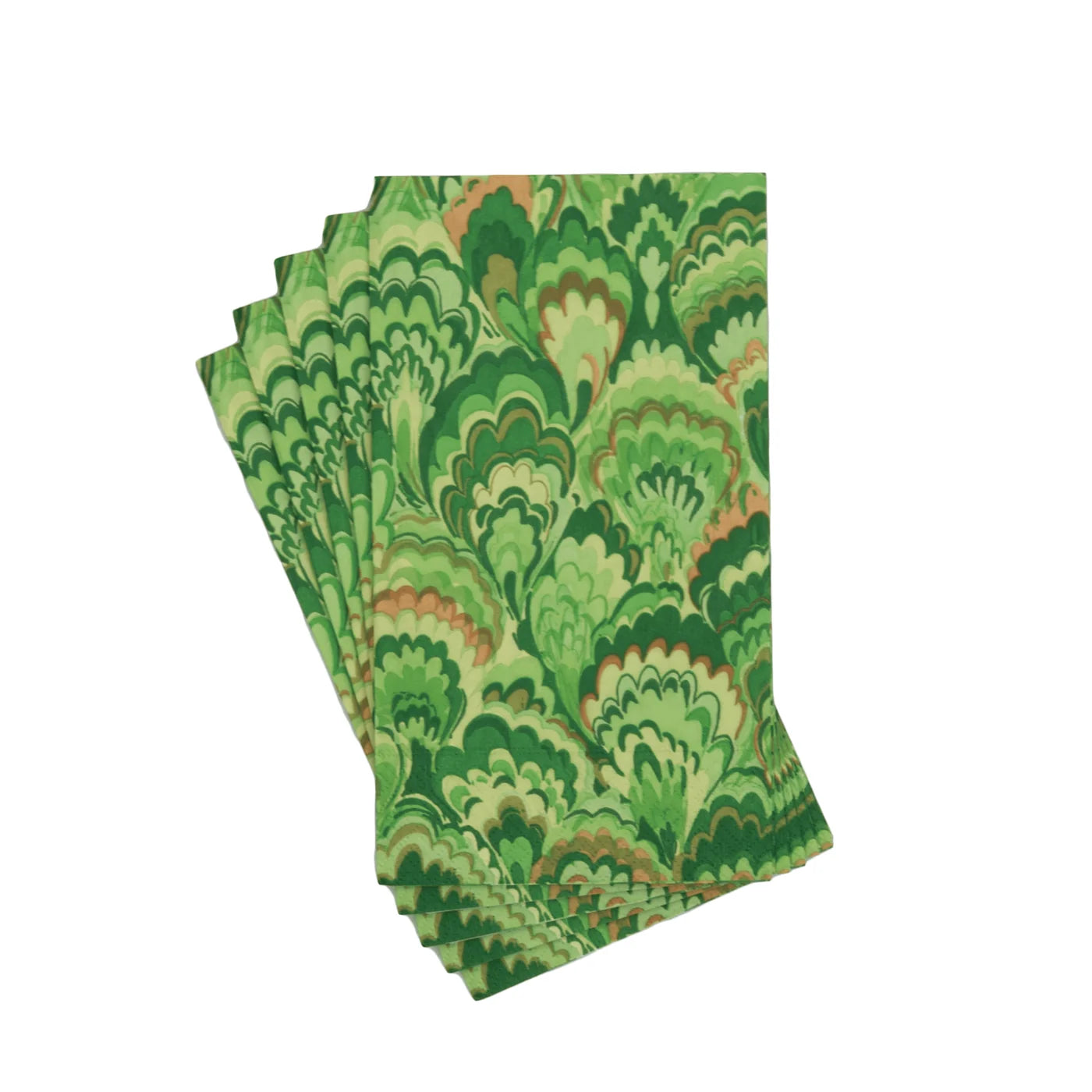 Marbled Ceramica Green Guest Towel
