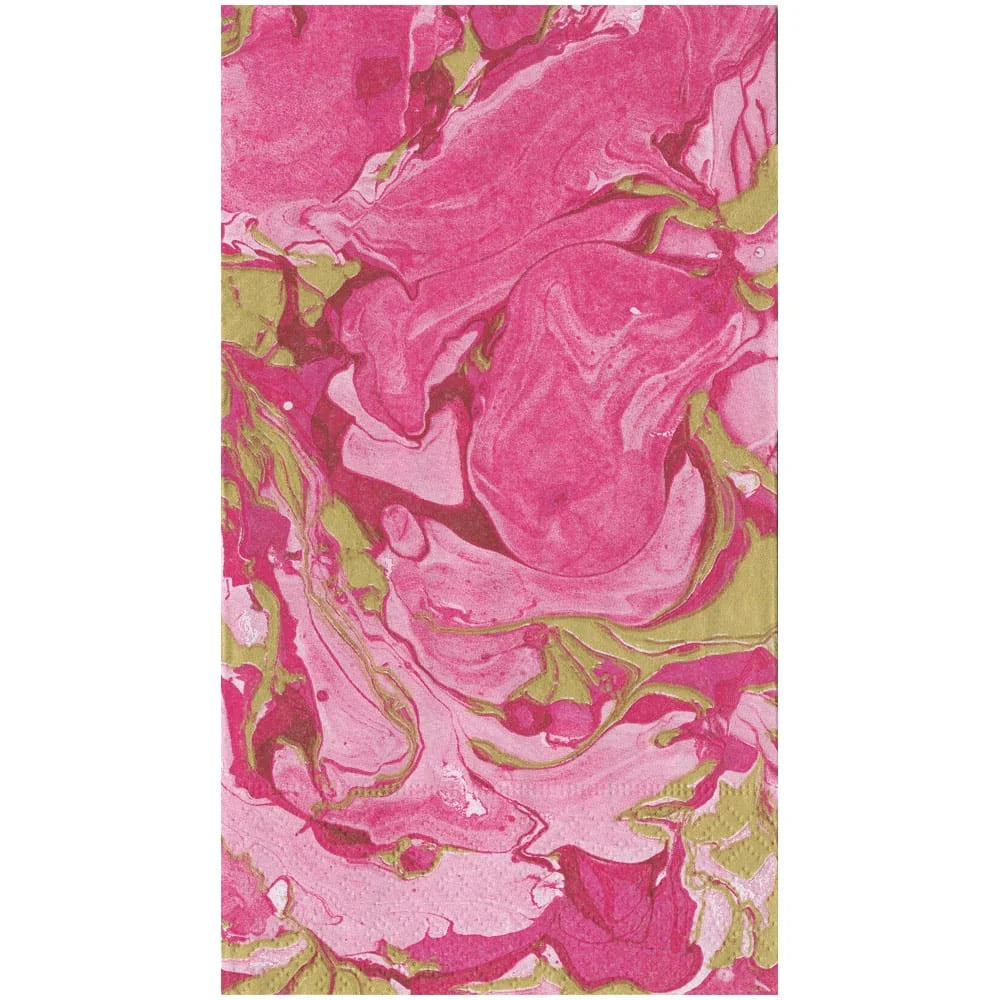 Marbled Rosa Guest Towel