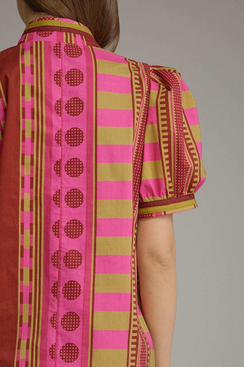 Printed Puff Sleeve Dress
