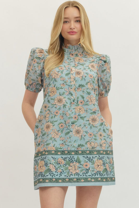 Botanical Print Dress