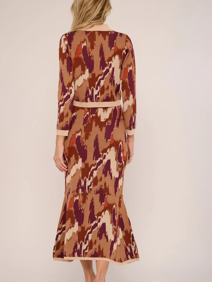 Mel Knit Abstract Skirt