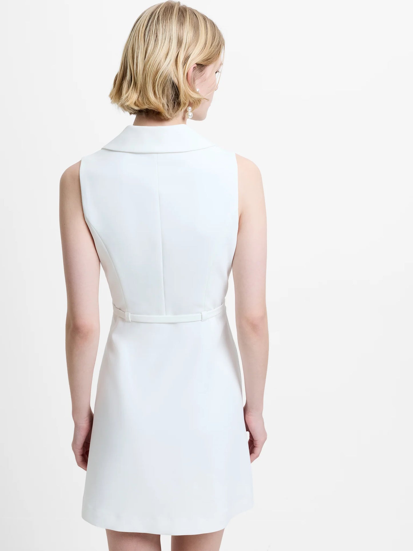 Azra Twill Belted Dress