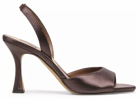Dolce Vita Railey Mahogany Satin Slingback Heel
